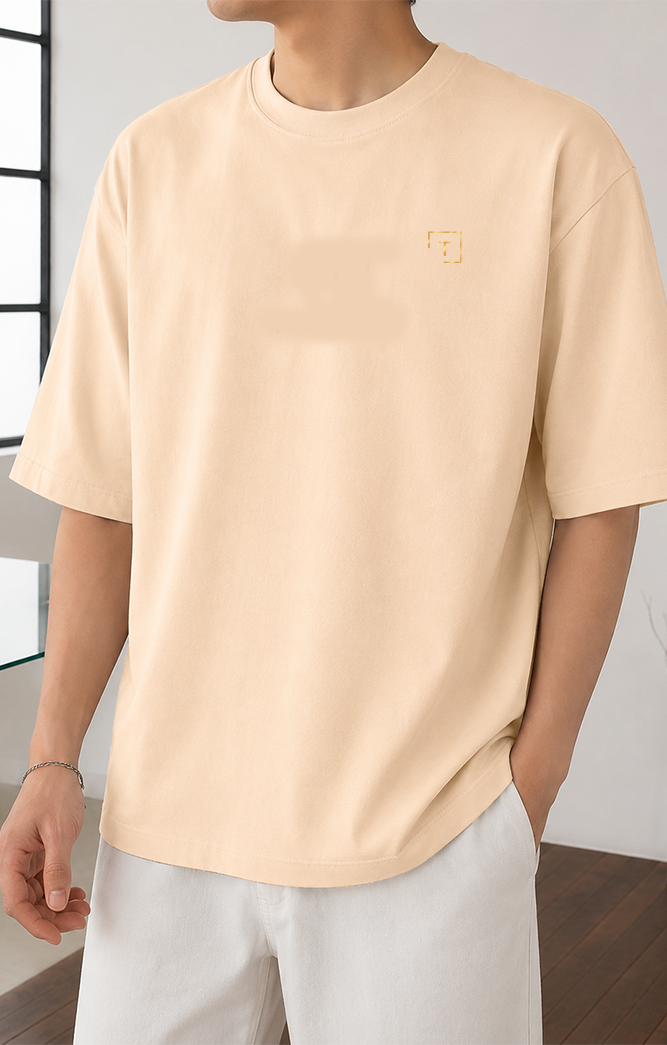 Tailmont Men's Oversized Cotton Casual T-Shirt